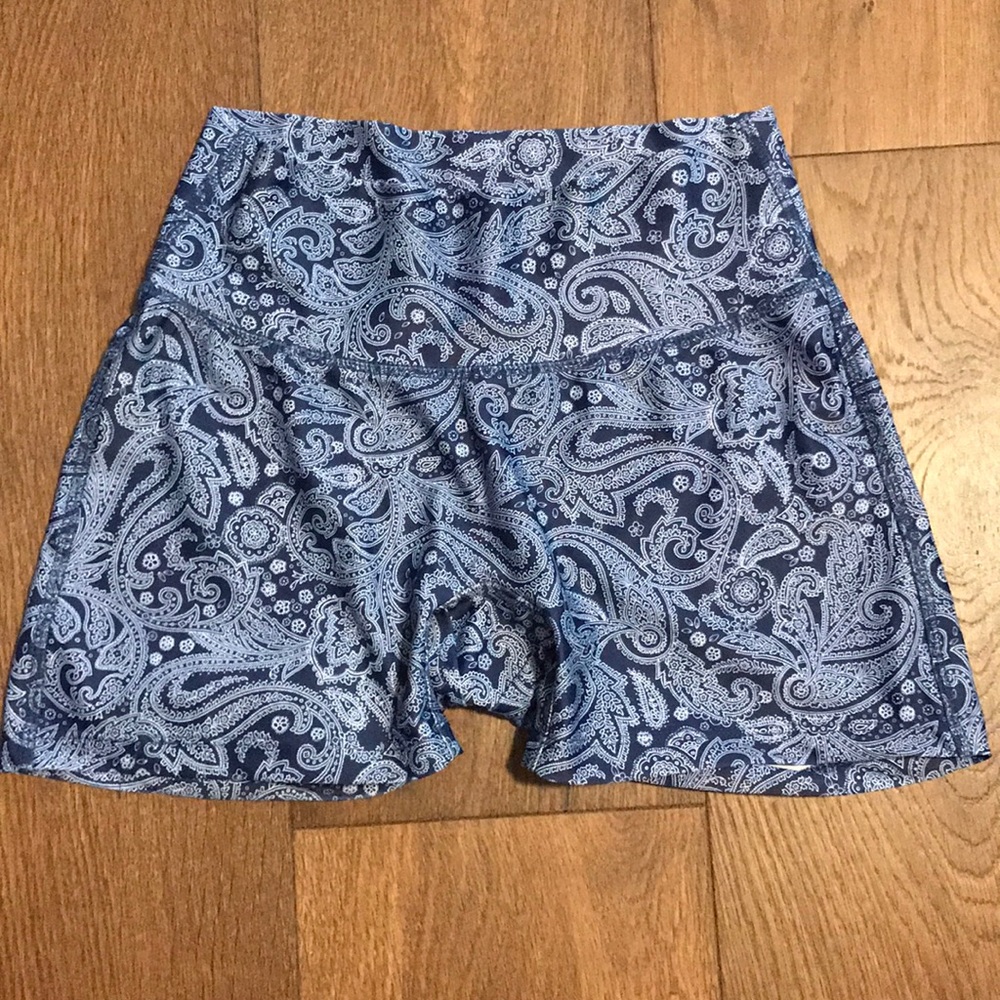 High-waisted athletic shorts